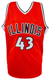Roger Powell Jr. Signed Orange Custom Basketball Jersey w/The Rev, 2005 Final Four
