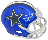 Dak Prescott Signed Dallas Cowboys FLASH Riddell Speed Mini Helmet