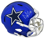 Dak Prescott Signed Dallas Cowboys FLASH Riddell Full Size Speed Replica Helmet