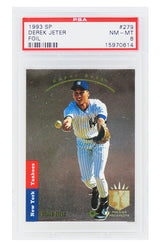 Derek Jeter (New York Yankees) 1993 SP Foil Baseball RC Rookie Card #279 - PSA 8 NM-MT (B)