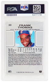 Frank Thomas (Chicago White Sox) 1990 Leaf Baseball #300 RC Rookie Card - PSA 9 MINT (New Label)