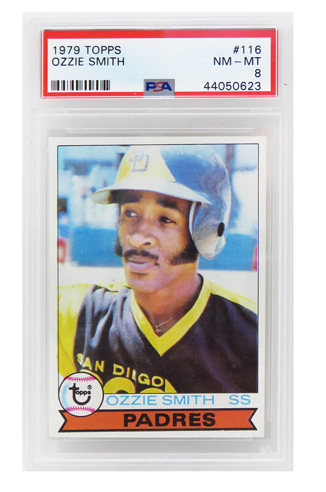 Ozzie Smith (San Diego Padres) 1979 Topps Baseball RC Rookie Card #116 - PSA 8 NM-MT (C)
