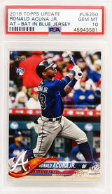 Ronald Acuna (Atlanta Braves) 2018 Topps Update Baseball #US250 RC Rookie Card - PSA 10 GEM MINT