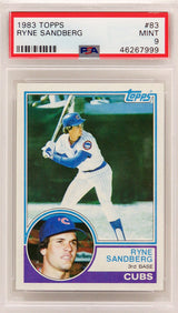 Ryne Sandberg (Chicago Cubs) 1983 Topps Baseball #83 RC Rookie Card - PSA 9 MINT (New Label)