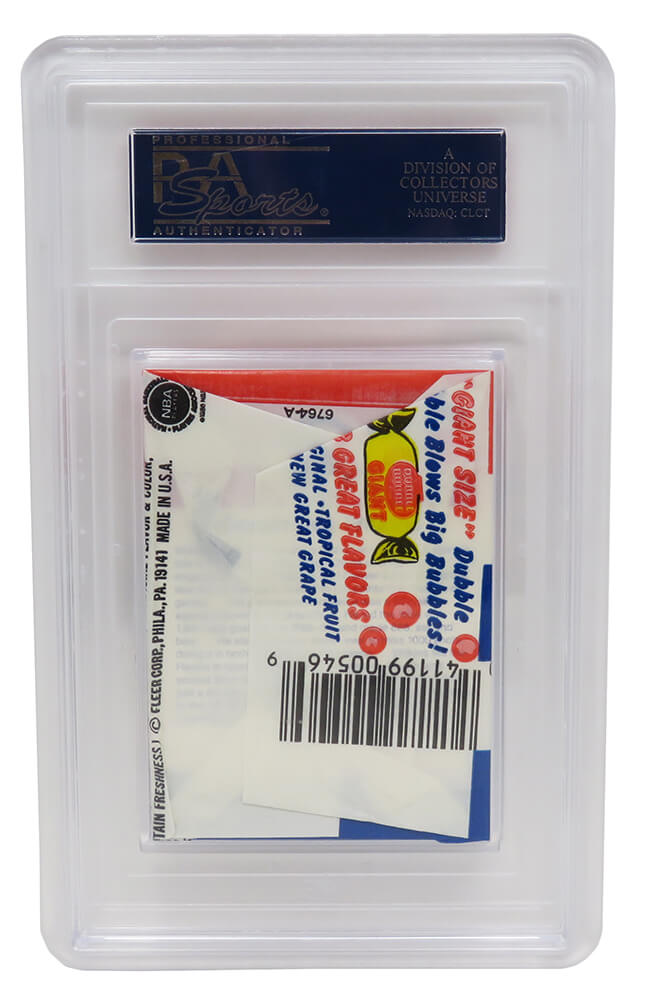 1986 Fleer Basketball Wax Pack - PSA 8 (Dominique Wilkins Sticker On Back) Michael Jordan RC??