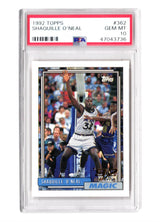 Shaquille O'Neal 1992 Topps Basketball #362 RC Rookie Card - PSA 10 GEM MINT (New Label)