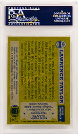 Lawrence Taylor (New York Giants) 1982 Topps Football #434 RC Rookie Card - PSA 8 NM-MT (B)
