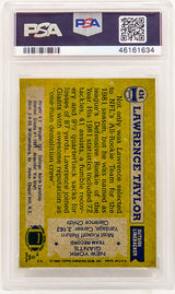 Lawrence Taylor (New York Giants) 1982 Topps Football #434 RC Rookie Card - PSA 9 MINT (E)