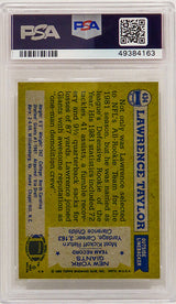 Lawrence Taylor (New York Giants) 1982 Topps Football #434 RC Rookie Card - PSA 9 MINT (F)