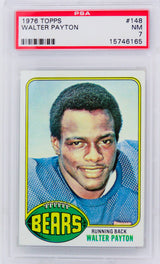 Walter Payton (Chicago Bears) 1976 Topps Football #148 RC Rookie Card - PSA 7 NM (A)