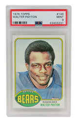 Walter Payton (Chicago Bears) 1976 Topps Football #148 RC Rookie Card - PSA 9 Mint (D)