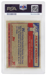 Hulk Hogan 1985 Topps WWF Pro Wrestling Stars (Yellow Background) Rookie Card #1 - PSA 8 NM-MT (B)