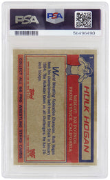 Hulk Hogan 1985 Topps WWF Pro Wrestling Stars (Yellow Background) Rookie Card #1 - (PSA 6 - EX-MT)
