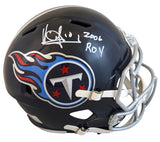 Titans Vince Young "2006 ROY" Signed Full Size Speed Rep Helmet BAS Witnessed