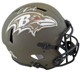 Ravens Ed Reed Signed Salute To Service Full Size Speed Proline Helmet BAS Wit