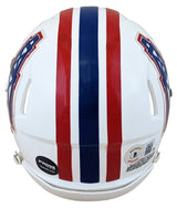 Oilers Warren Moon "HOF 06" Signed 81-98 TB Speed Mini Helmet BAS Witnessed