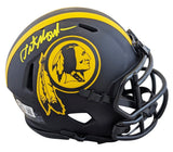 Redskins Art Monk Authentic Signed Eclipse Speed Mini Helmet BAS Wit