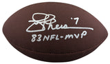 Joe Theismann "83 NFL MVP" Signed Wilson Super Grip Nfl Football BAS Witnessed