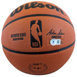 Sonics Gary Payton & Shawn Kemp Authentic Signed Wilson Basketball BAS Witnessed