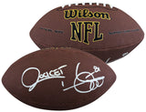 Raiders Raghib "Rocket" Ismail Signed Super Grip Nfl Football BAS Witnessed
