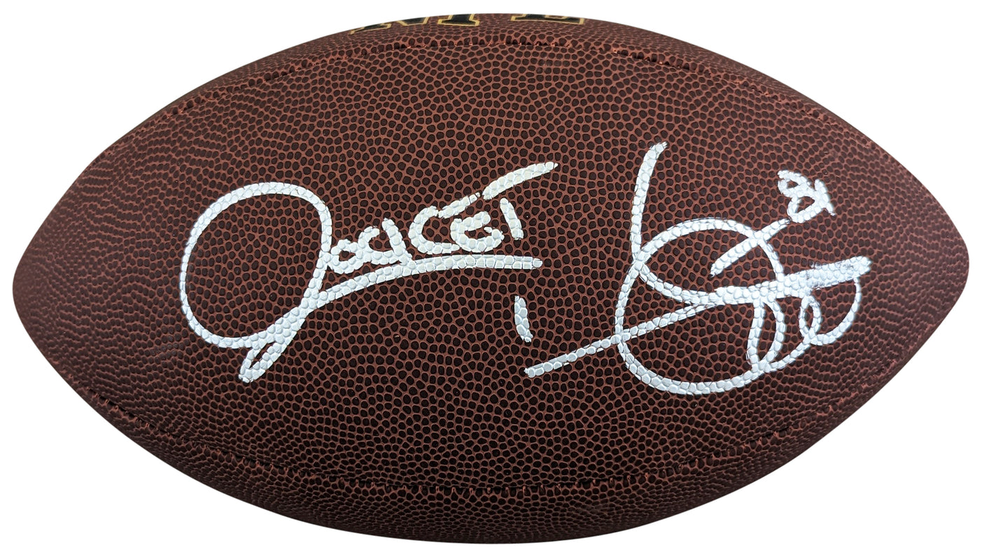 Raiders Raghib "Rocket" Ismail Signed Super Grip Nfl Football BAS Witnessed