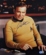 William Shatner Star Trek Authentic Signed 11x14 Verical Photo BAS Witnessed