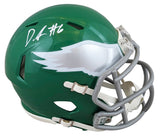 Eagles DeVonta Smith Signed 2023 On Field Alternate Speed Mini Helmet Fanatics