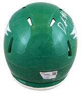 Eagles DeVonta Smith Signed 2023 On Field Alt Speed Mini Helmet W/ Case Fanatics