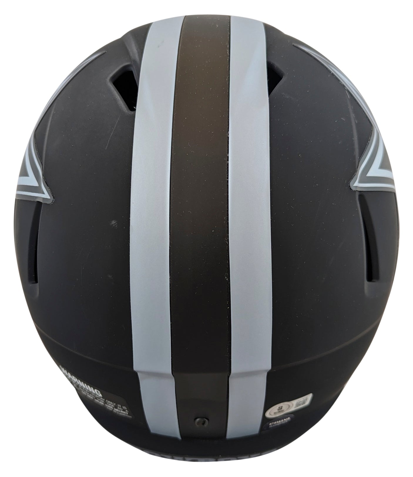 Cowboys Emmitt Smith Signed Eclipse Full Size Speed Rep Helmet W/ Case BAS Wit