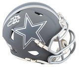 Cowboys Emmitt Smith Signed Slate Speed Mini Helmet W/ Case BAS Witnessed