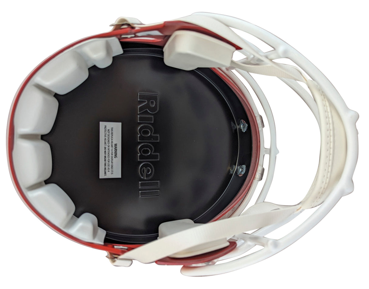 Chiefs Derrick Johnson Signed Full Size Speed Rep Helmet W/ Case BAS Witnessed