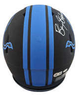 Lions Barry Sanders Signed Eclipse F/S Speed Proline Helmet W/ Case BAS Witness