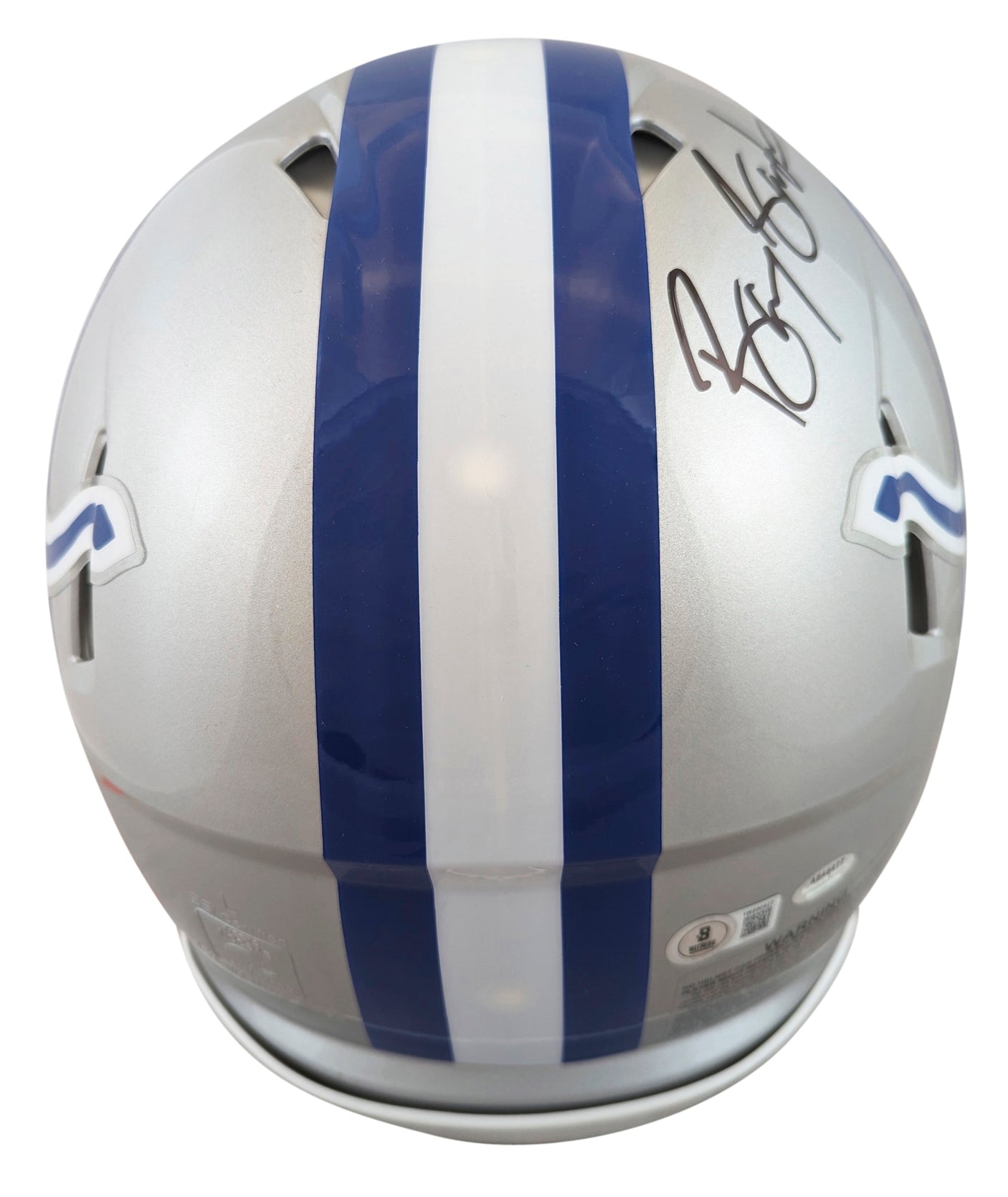 Lions Barry Sanders Signed 83-01 TB Speed F/S Speed Proline Helmet W/ Case BAS W