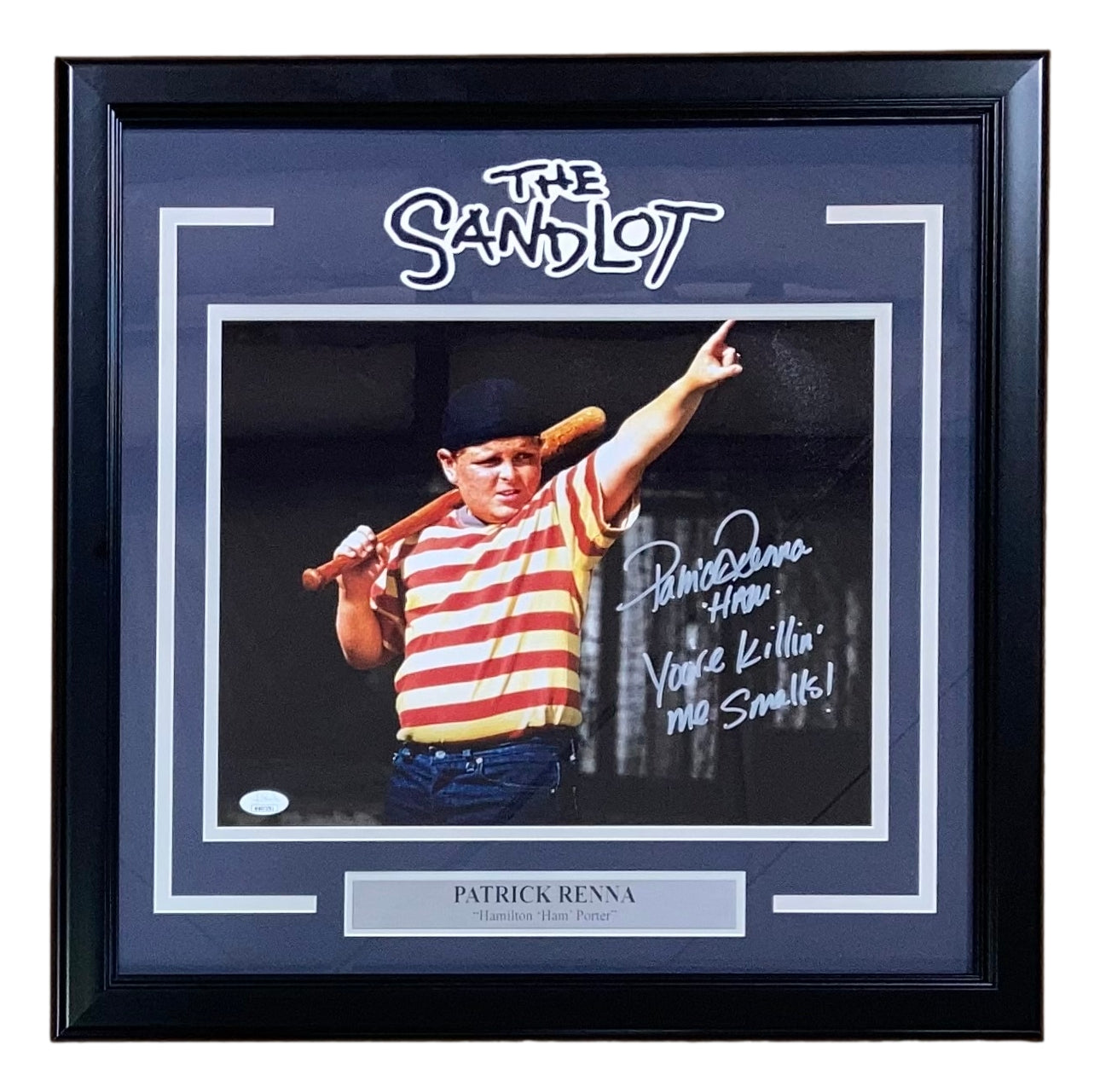Patrick Renna Signed Framed 11x14 The Sandlot Photo You're Killin Me Smalls JSA