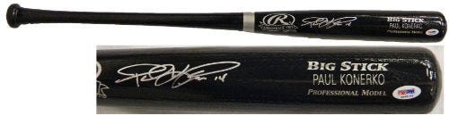 Paul Konerko Signed Autographed Black Big Stick Rawlings Bat - PSA