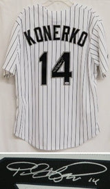 Paul Konerko Signed Autographed White Sox Majestic Pinstripe Replica Jersey - PSA
