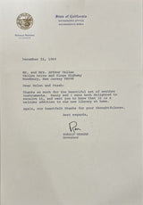 President Ronald Reagan Signed Letter BAS AC22608 - Sports Integrity