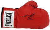 Hasim Rahman Signed Everlast Red Boxing Glove w/Rock