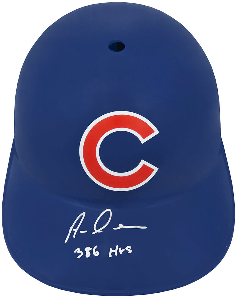 Aramis Ramirez Signed Chicago Cubs Replica Souvenir Batting Helmet w/386 HRs