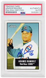 Aramis Ramirez Signed Chicago Cubs 2003 Bowman Heritage Baseball Card #87 - (PSA Encapsulated)