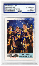 Devin Ratray Signed 1992 Topps Home Alone 2 'Big Bad Brother Buzz' Movie Trading Card #11 - (PSA Encapsulated)