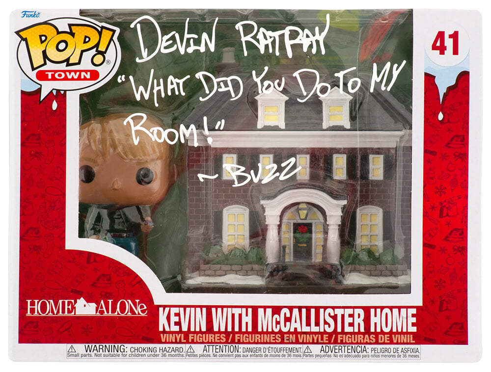 Devin Ratray Signed Home Alone Kevin With McCallister Home Funko Pop #41 w/Quote