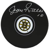 Jean Ratelle Signed Boston Bruins Logo Hockey Puck