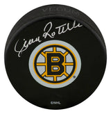 Jean Ratelle Signed Boston Bruins Medium Logo Hockey Puck