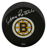 Jean Ratelle Signed Boston Bruins Medium Logo Hockey Puck