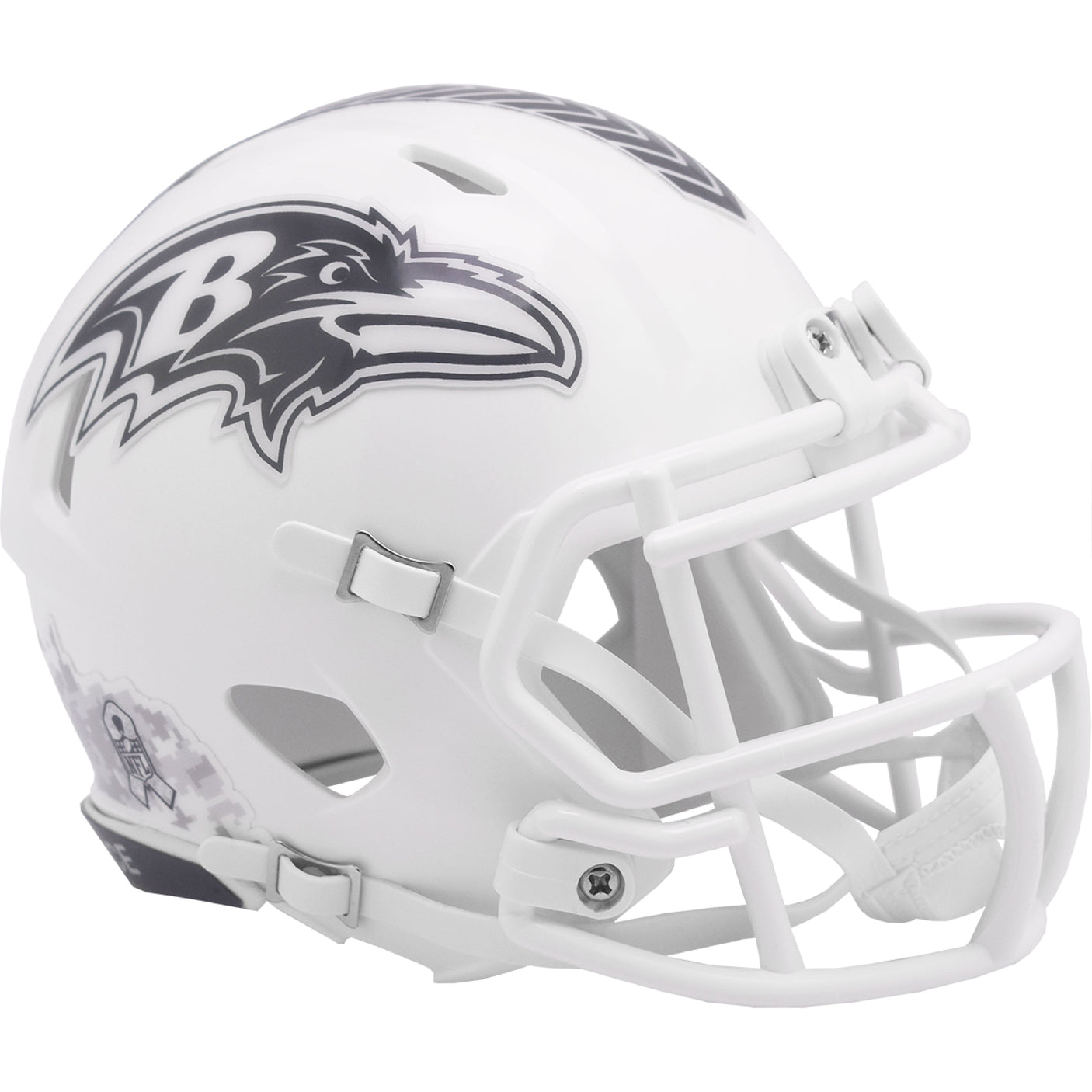 Baltimore Ravens 2024 Salute to Service Riddell Speed Mini Football Helmet