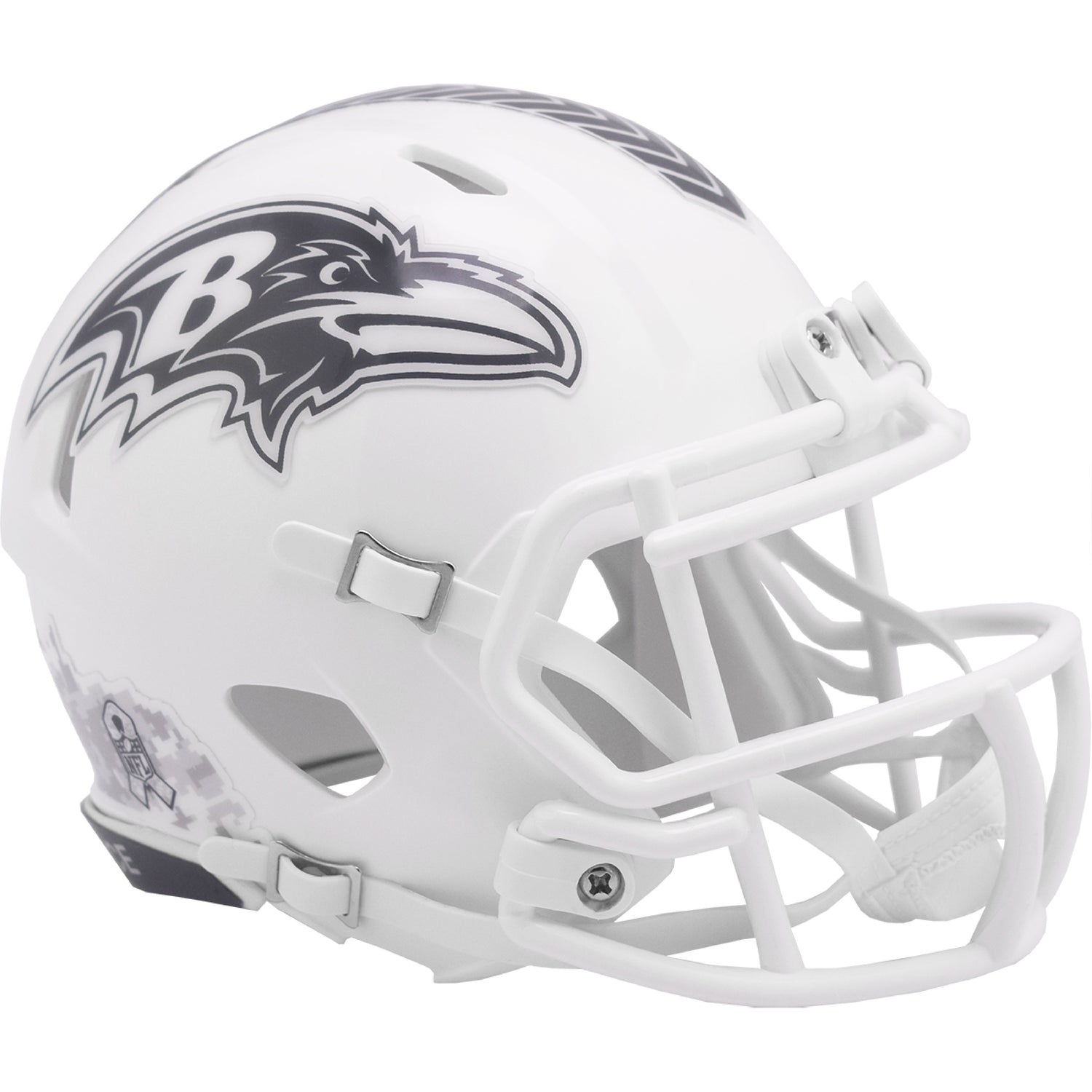 Baltimore Ravens 2024 Salute to Service Riddell Speed Mini Football Helmet NFL