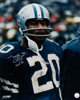 Mel Renfro Signed Dallas Cowboys Blue Jersey Close Up 8x10 Photo w/HOF'96