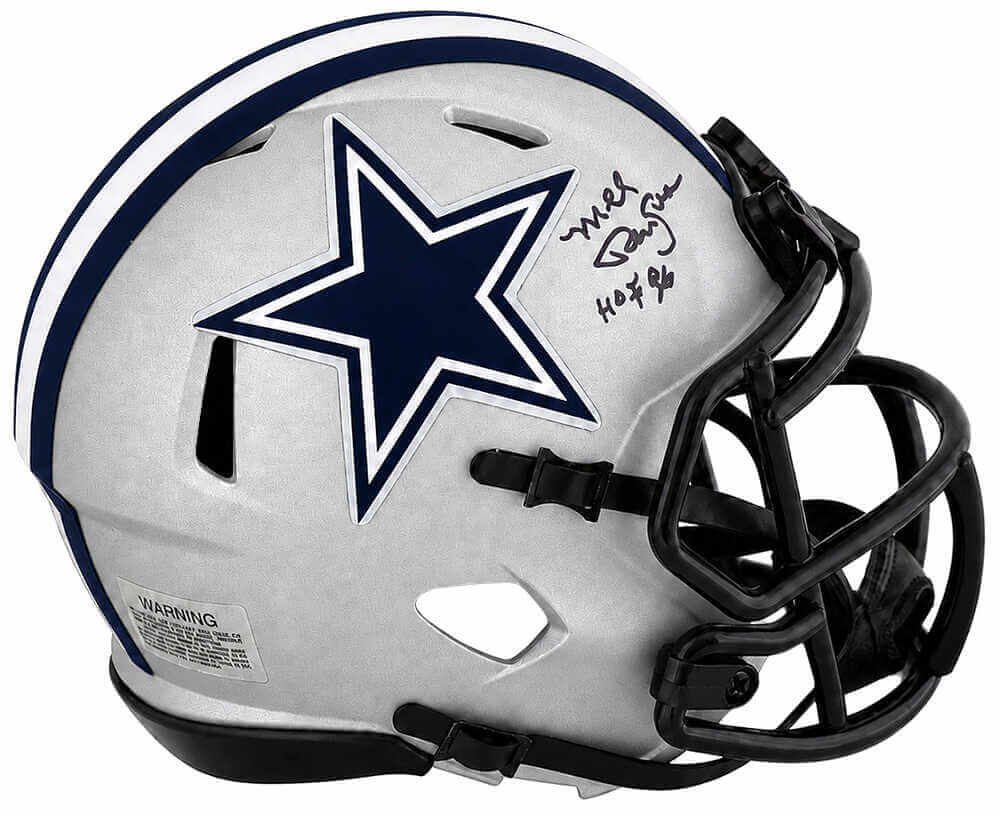 Mel Renfro Signed Dallas Cowboys RAVE Riddell Speed Mini Helmet w/HOF'96