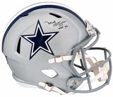 Mel Renfro Signed Cowboys Riddell Full Size Speed Replica Helmet w/HOF'96